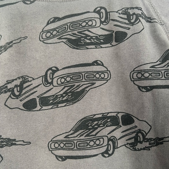 Hanna Andersson Car AOP Grey Crewneck Sweater 6-7Y - Picture 3 of 4